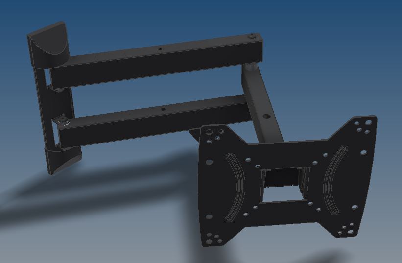 3D модель Кронштейн для ТВ Kromax DIX-18