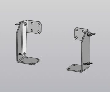 3D модель Кронштейны вращения в горизонали фиксированные с шагом 5 градусов