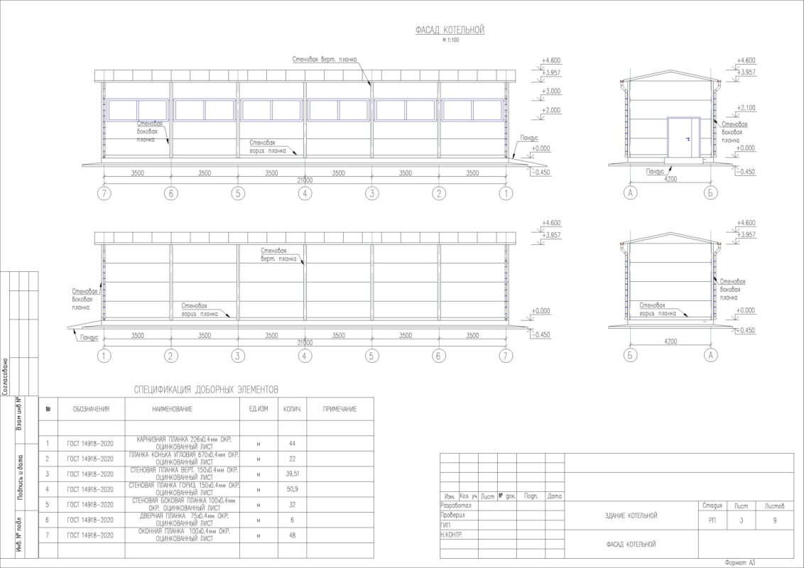 Чертеж Чертежи АР котельной