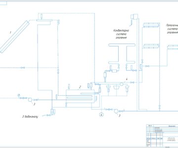 Чертеж Электроснабжение жилого коттеджа с использованием солнечной и гелио-энергетики