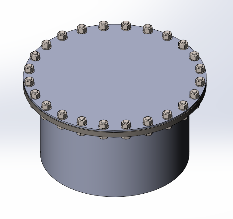3D модель Люк-лаз Ду800