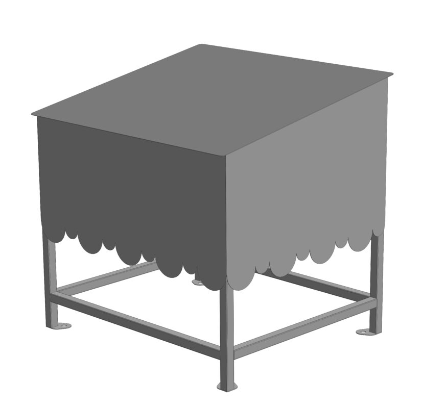 3D модель Навес для генератора 700х600х700