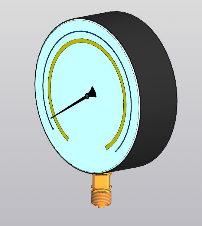 3D модель Манометр точных измерений МТИф 0-1.6 МПА кл. 0,4 РШ IP40 ТУ4212-392-0411113635-2007