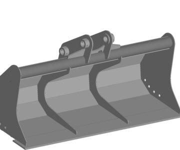 3D модель Ковш планировочный рабочая ширина 1560мм