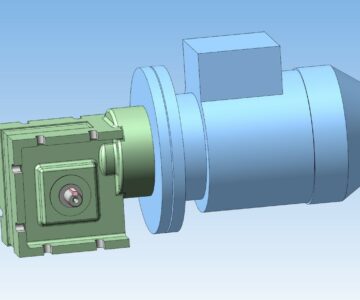 3D модель Мотор Редуктор МРЧ-25