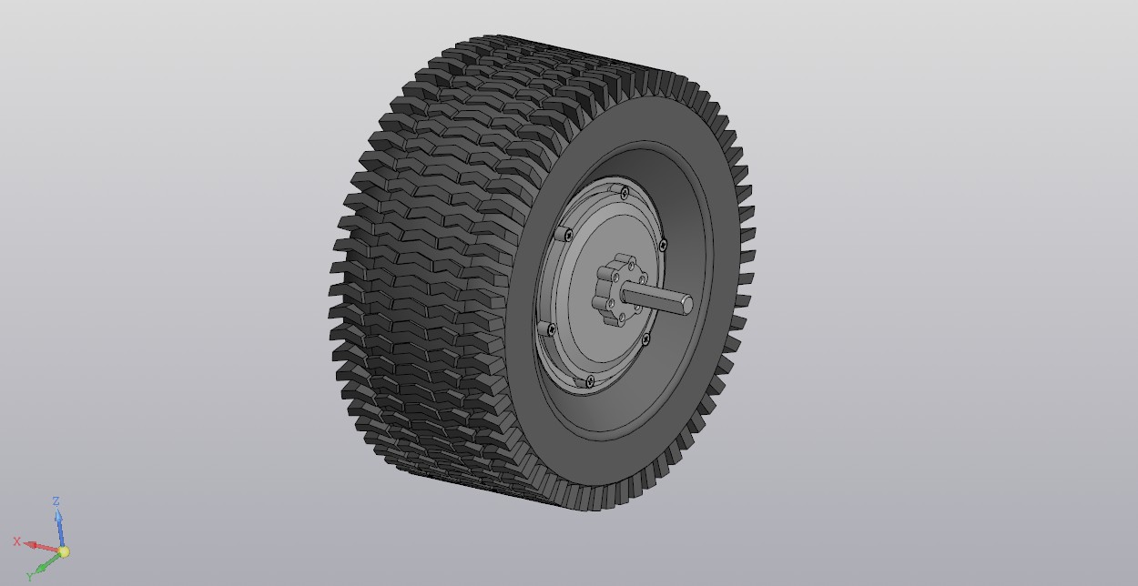 3D модель Модель мотор колеса L-faster