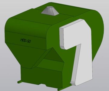 3D модель Машина предварительной очистки МПО-50