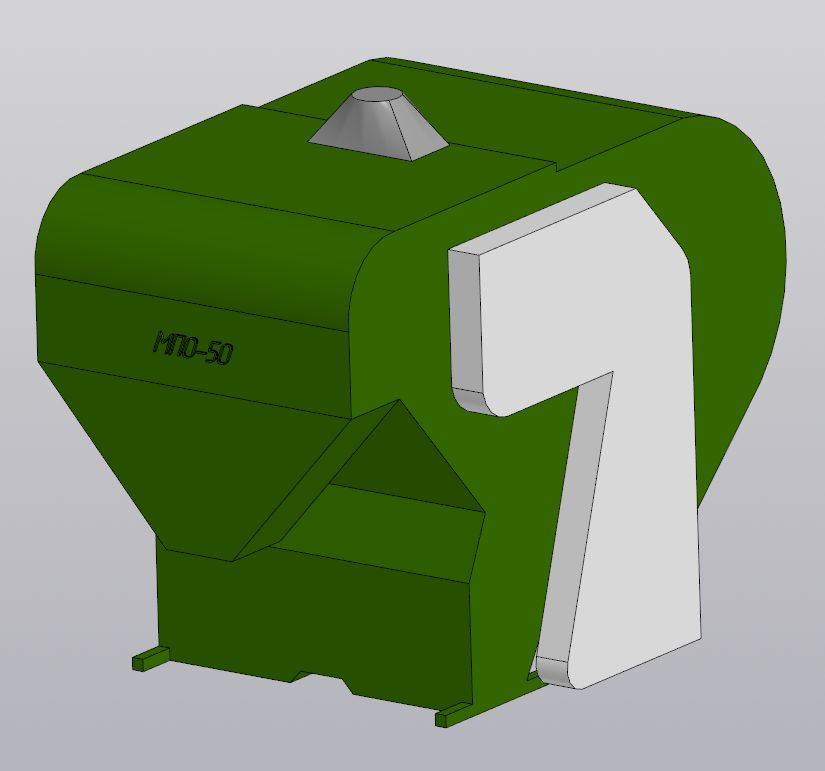 3D модель Машина предварительной очистки МПО-50