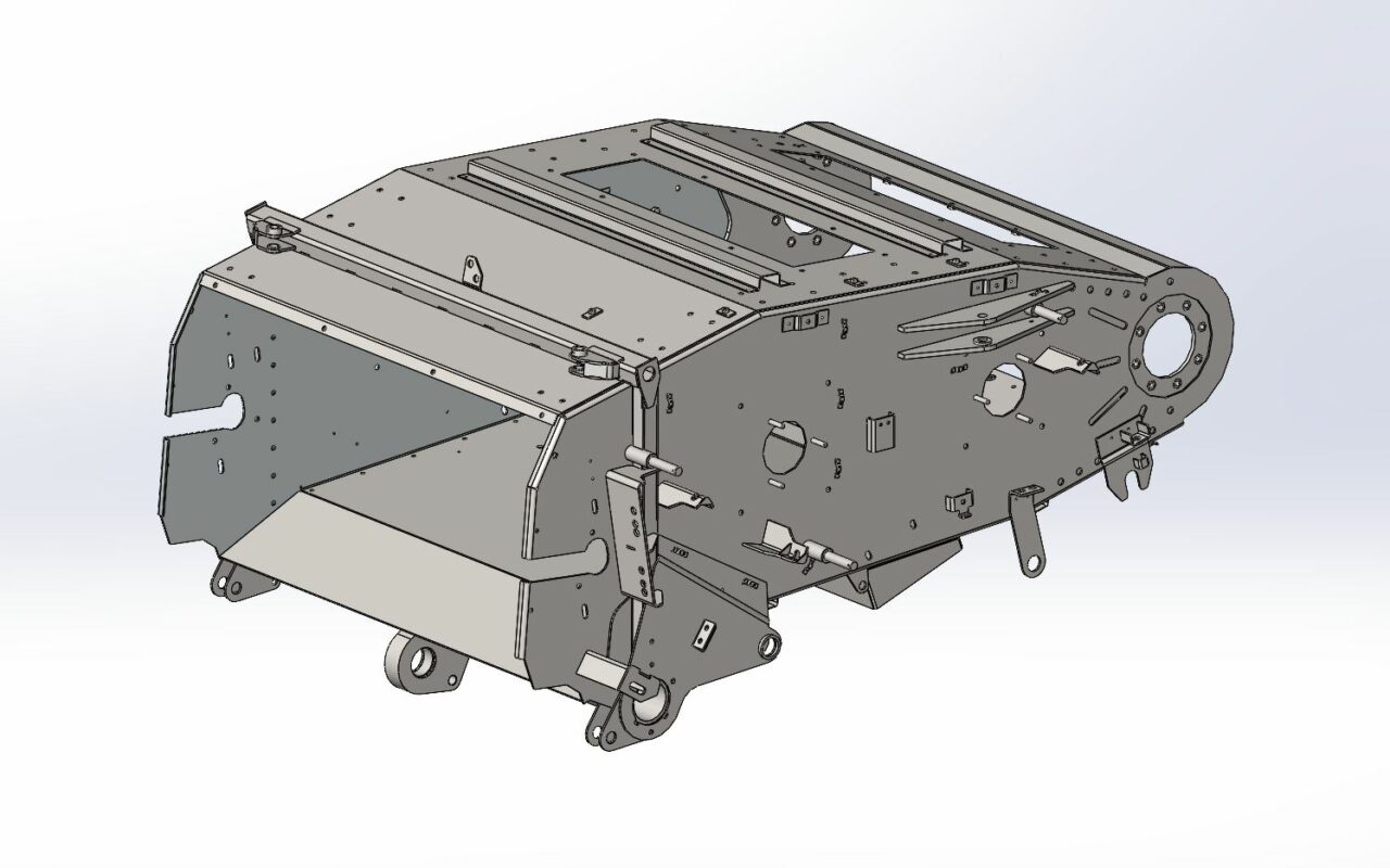 3D модель Каркас наклонной камеры роторного комбайна (аналог Торум-750)