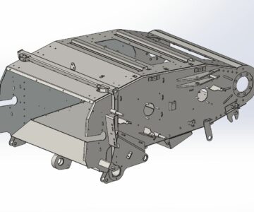 3D модель Каркас наклонной камеры роторного комбайна (аналог Торум-750)