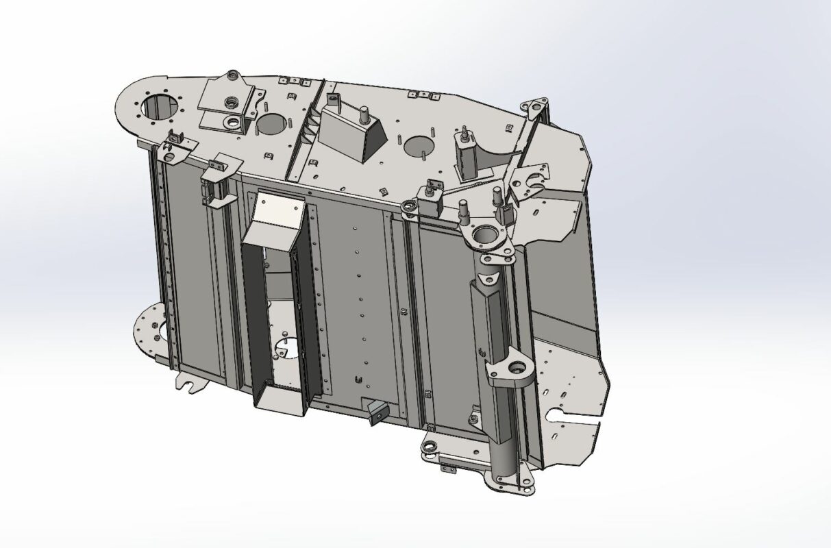 3D модель Каркас наклонной камеры роторного комбайна (аналог Торум)