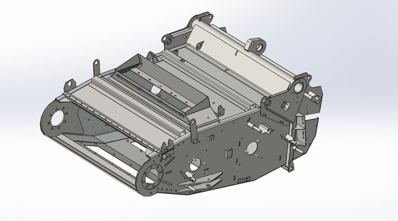 3D модель Каркас наклонной камеры роторного комбайна (аналог Торум-750)