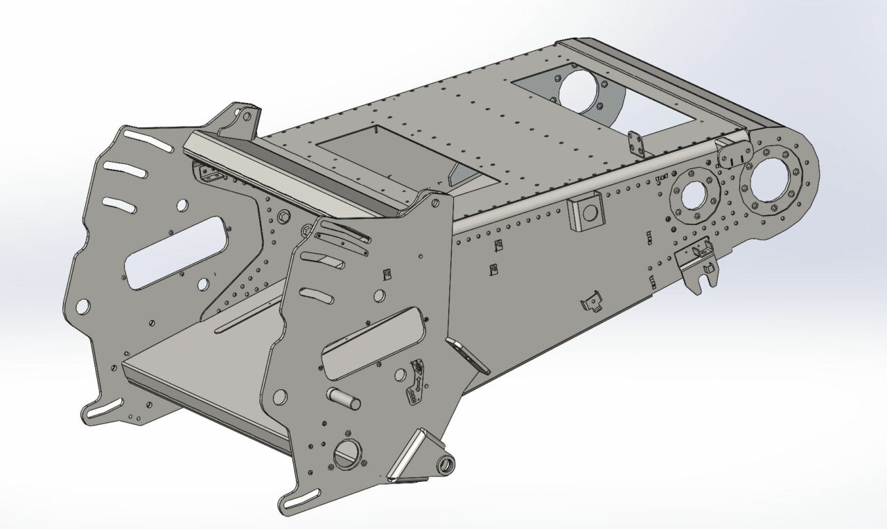 3D модель Каркас наклонной камеры роторного комбайна (аналог Торум-785)
