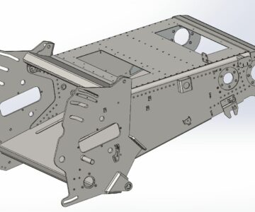 3D модель Каркас наклонной камеры роторного комбайна (аналог Торум-785)