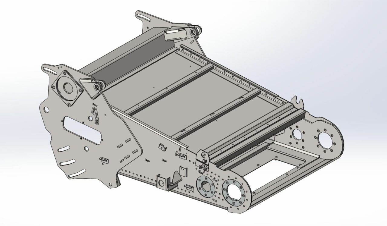 3D модель Каркас наклонной камеры роторного комбайна (аналог Торум-785)