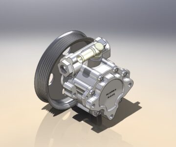 3D модель 3D модель Насос ГУР УАЗ (3163-3407010-10)