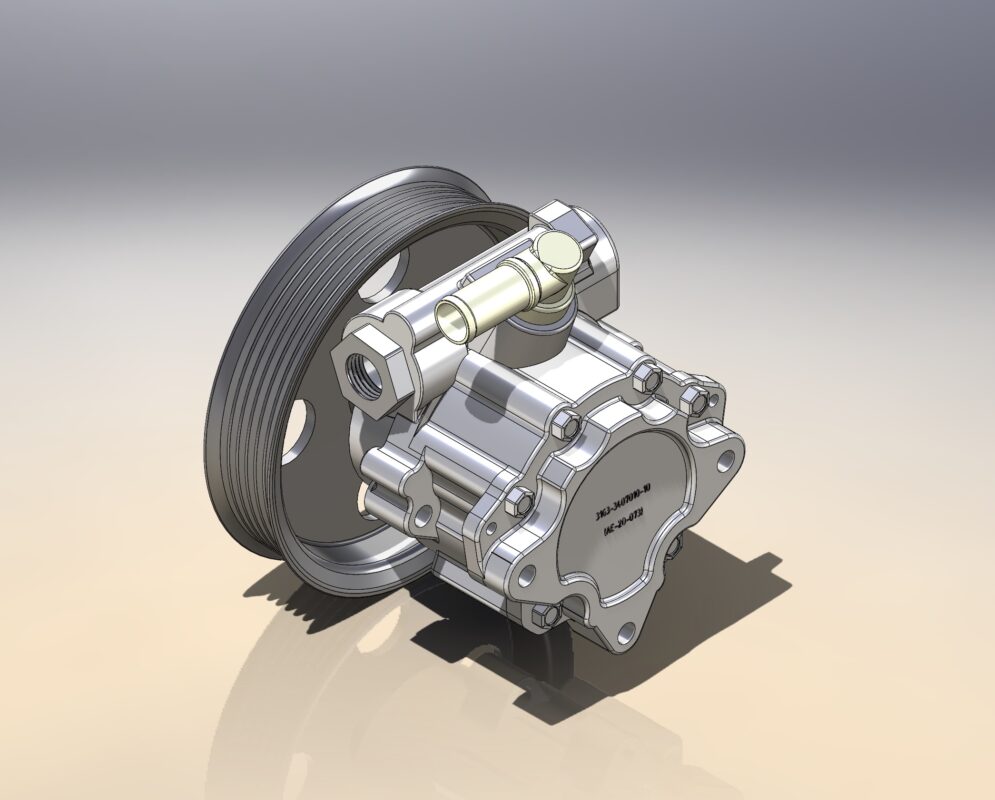 3D модель 3D модель Насос ГУР УАЗ (3163-3407010-10)