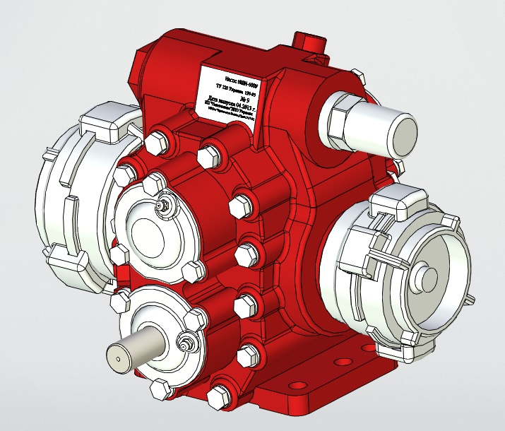 3D модель Насос шестеренный навесной НШН-600У