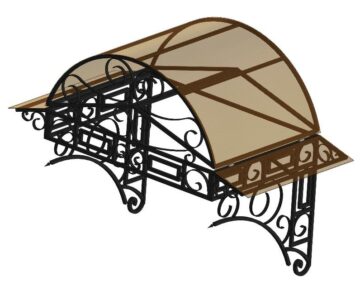 3D модель Навес 875х1395х990 мм