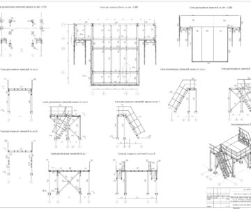 3D модель Площадка обслуживания h=3.3м