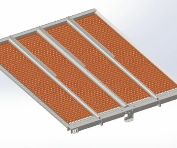 Чертеж Решето нижнее John Deere 660-670 AXE20456R