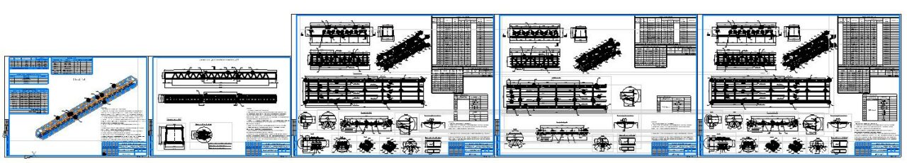 3D модель КМД Пешеходного перехода 48м