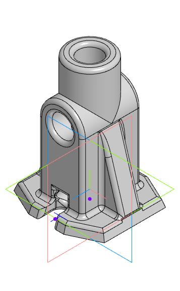 3D модель Ножка настольной лампы под струбцину