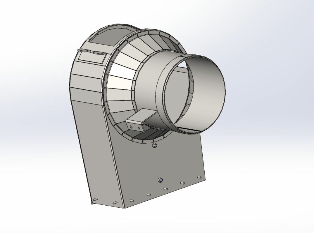 Чертеж Ножка зернового элеватора 7359921(7569002) комбайна CLAAS LEXION 540-560