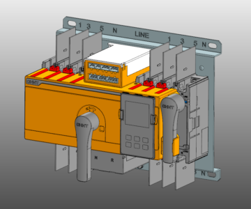 3D модель Устройство автоматического ввода резерва NXZM-125H/4B
