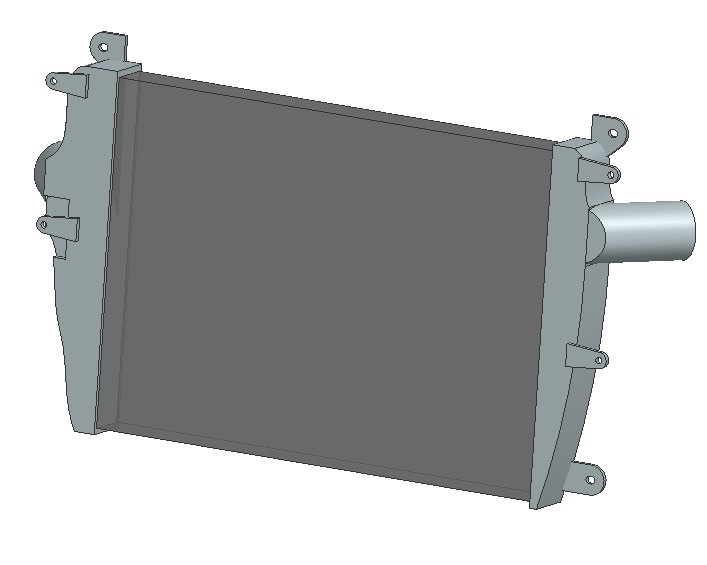 3D модель Охладитель ГАЗон NEXT наддувочного воздуха LRIC0341