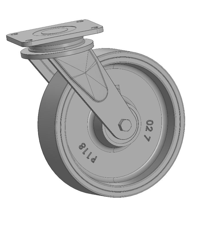 3D модель Опора колесная 300 мм.