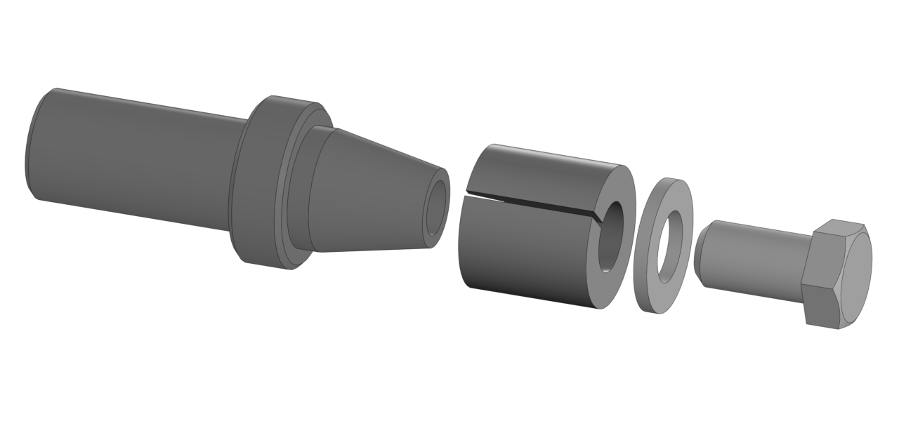 3D модель Оправка с разрезной втулкой