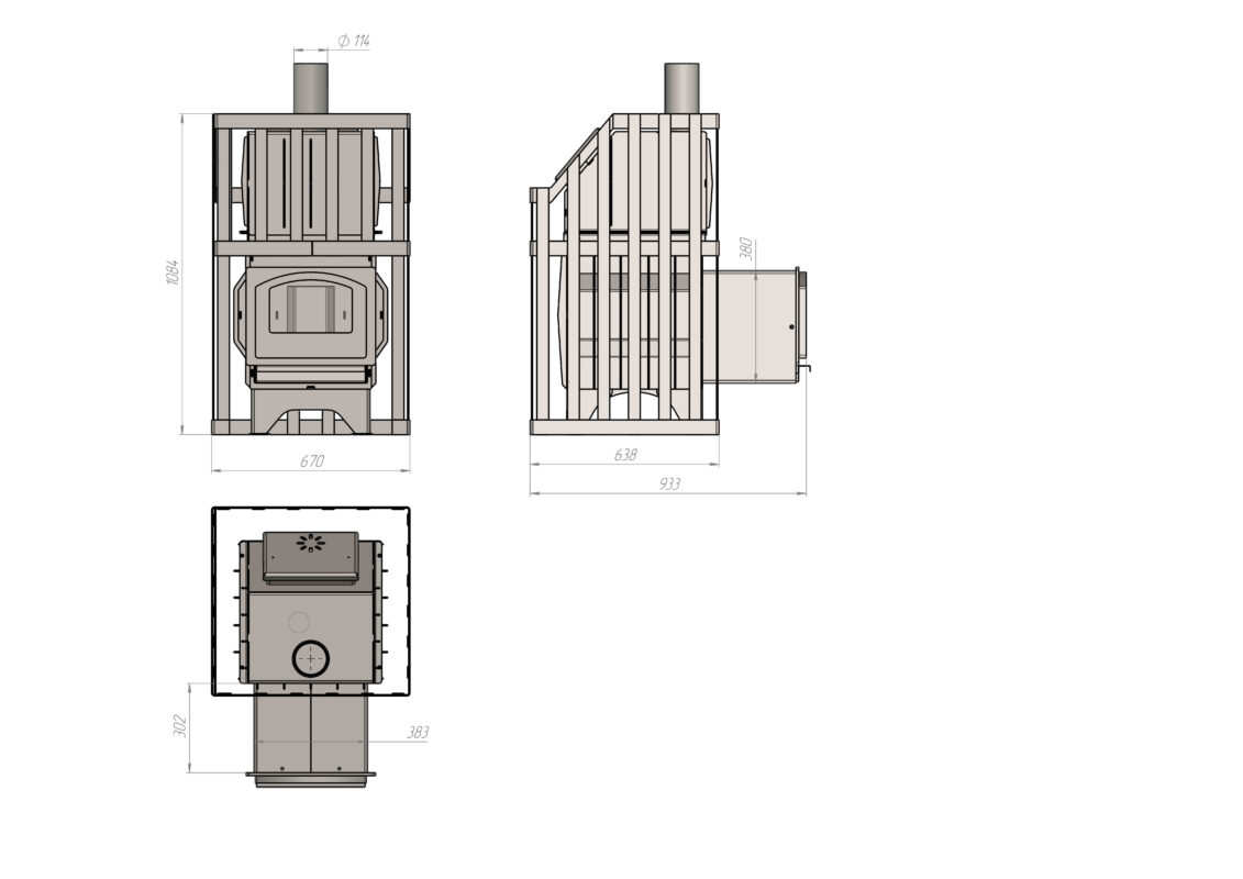 3D модель Печь банная 24м3