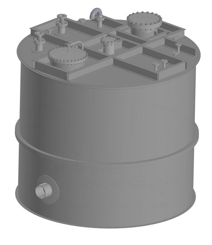 3D модель Отстойник для раствора А-МДЭА