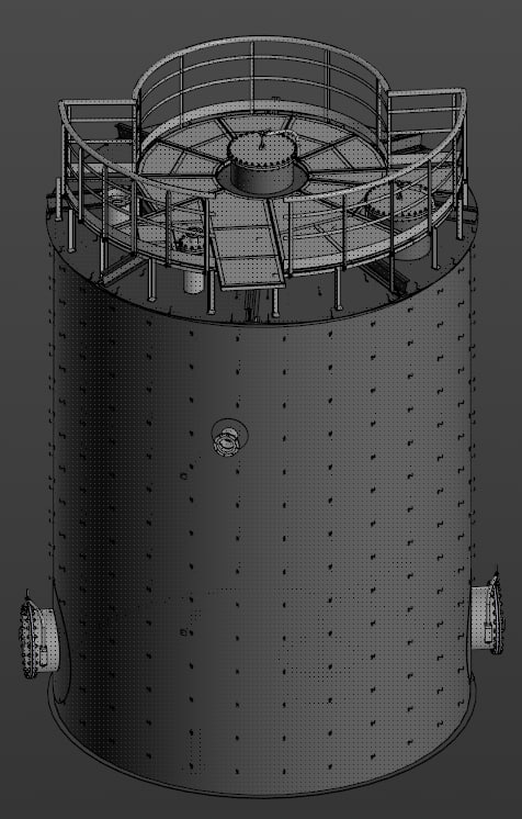 3D модель Резервуар объемом 124 м3