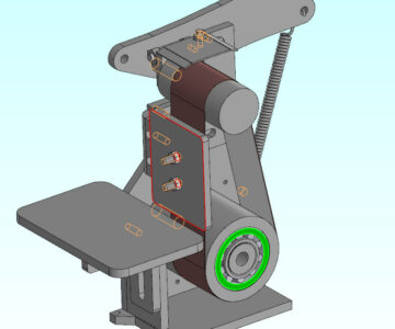 3D модель 3Д модель гриндера с 2 роликами
