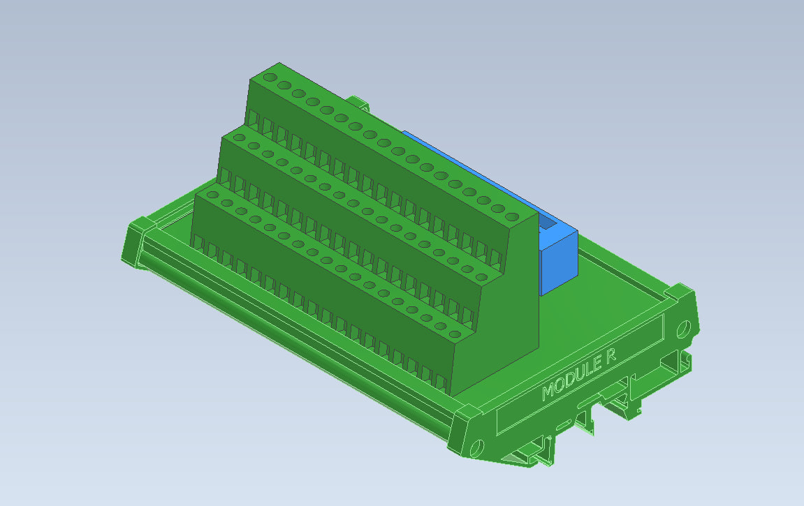 3D модель Внешний модуль ввода вывода FANUC FX-50/Z