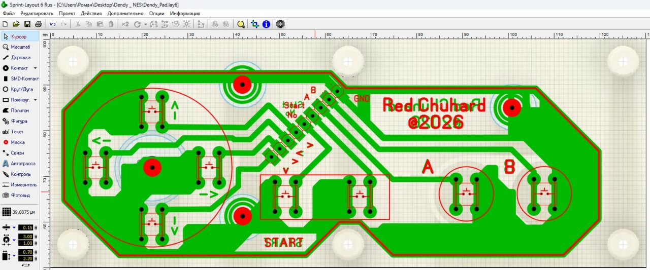 3D модель Геймпад для NEC и Dendy