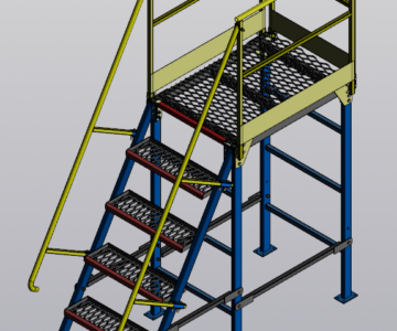 Чертеж Разборная площадка обслуживания