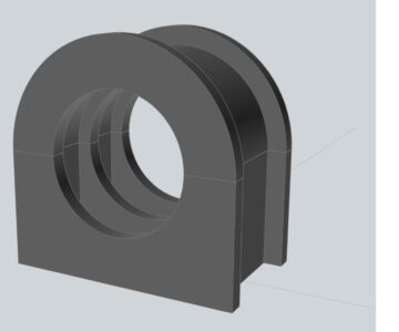 3D модель Подшипник руля снегохода Тайга, Варяг