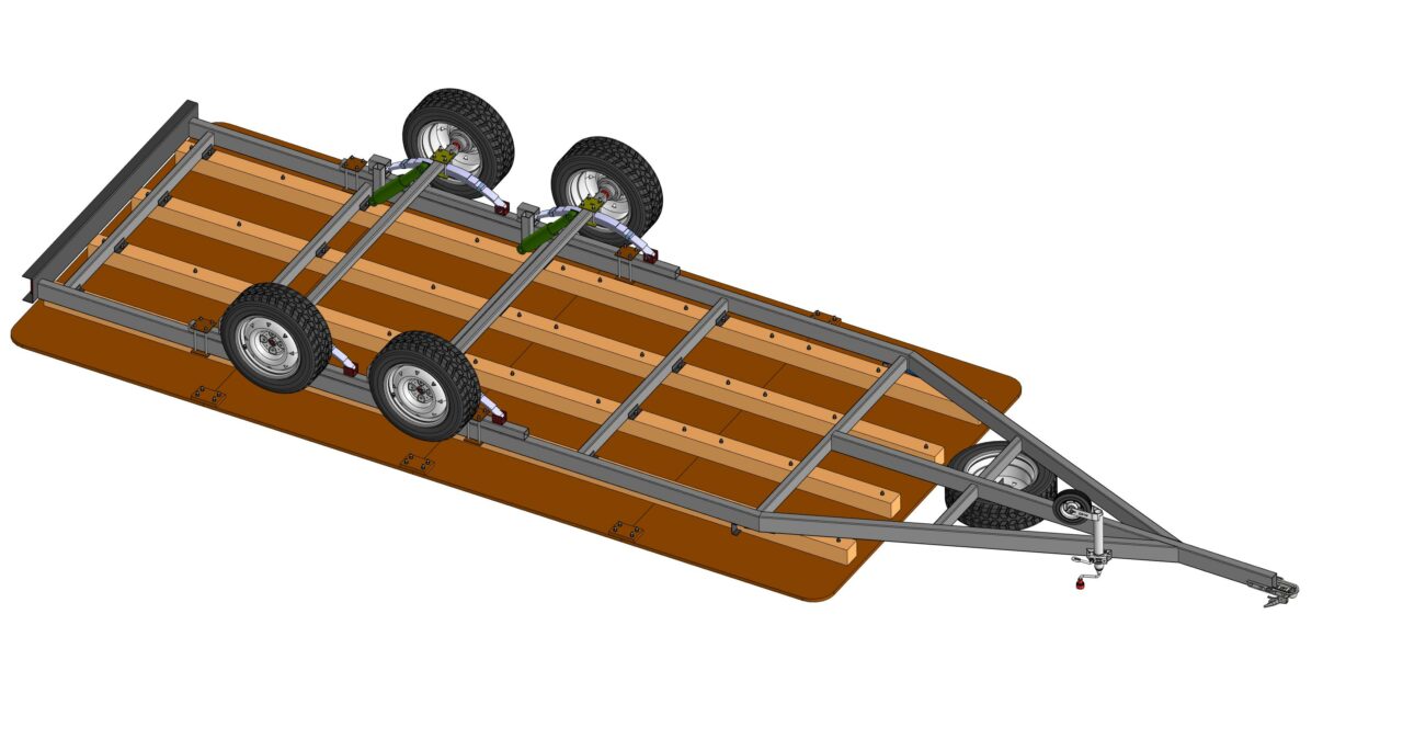 Чертеж Прицеп грузоподъемностью 1000 кг.