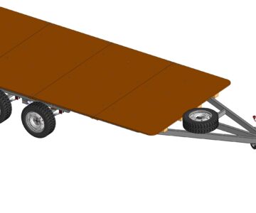 Чертеж Прицеп грузоподъемностью 1000 кг.