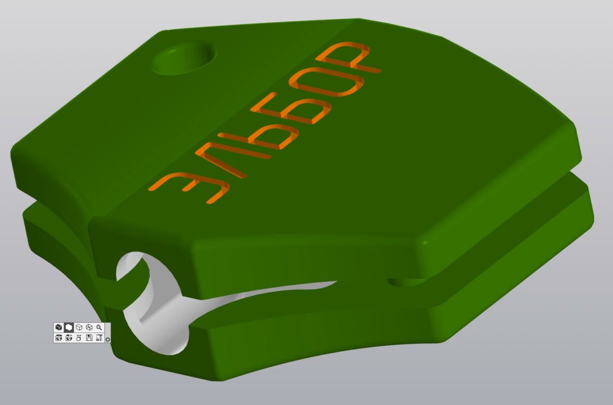 3D модель Модель ручки ключа Эльбор