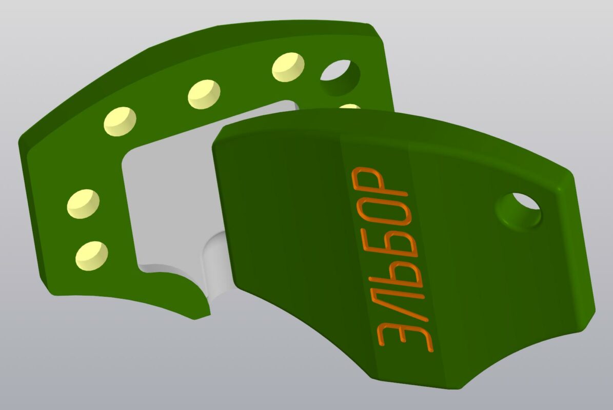 3D модель Модель ручки ключа Эльбор