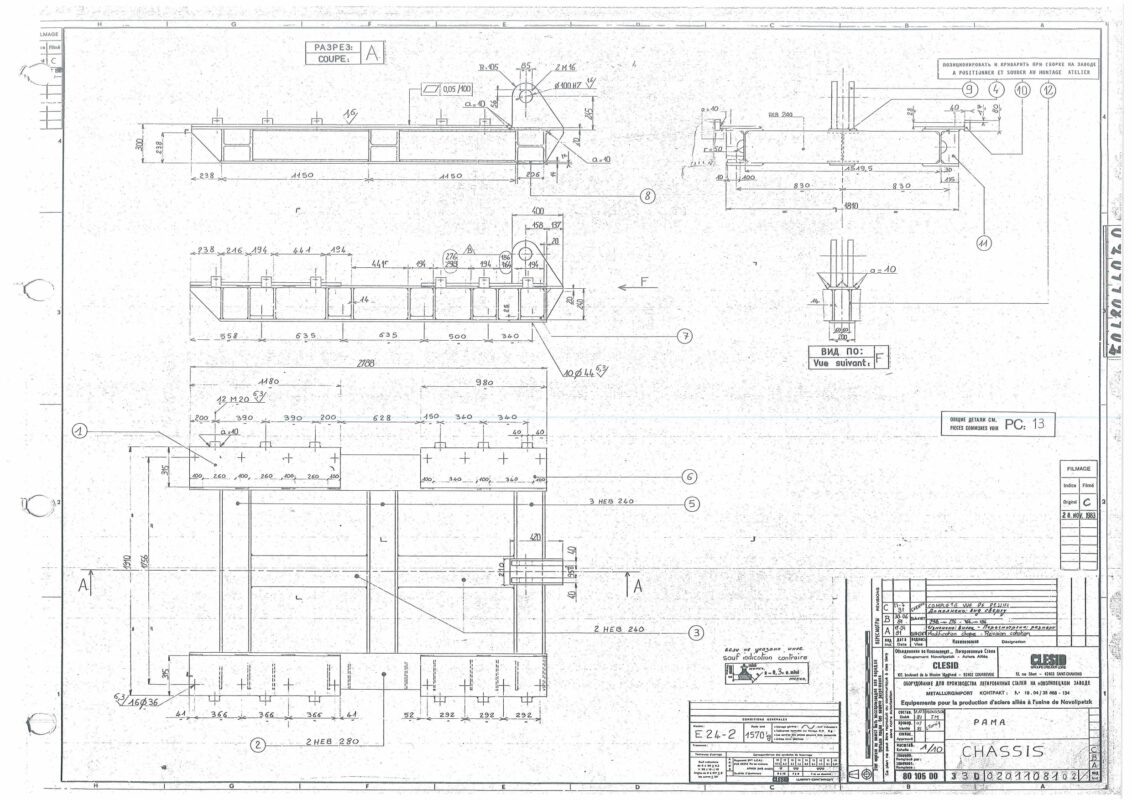 3D модель Рама разматывателя моталки