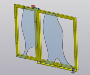 3D модель Рамка/экран защитная(ый) для фрезерного станка мод. NTH-225