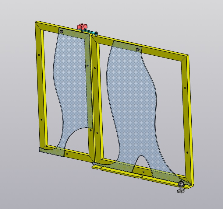 3D модель Рамка/экран защитная(ый) для фрезерного станка мод. NTH-225