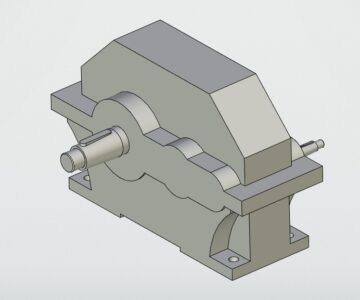 3D модель Редуктор 1Ц2У-200-20-12 У1