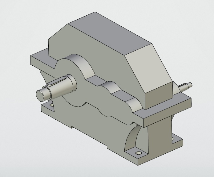 3D модель Редуктор 1Ц2У-200-20-12 У1