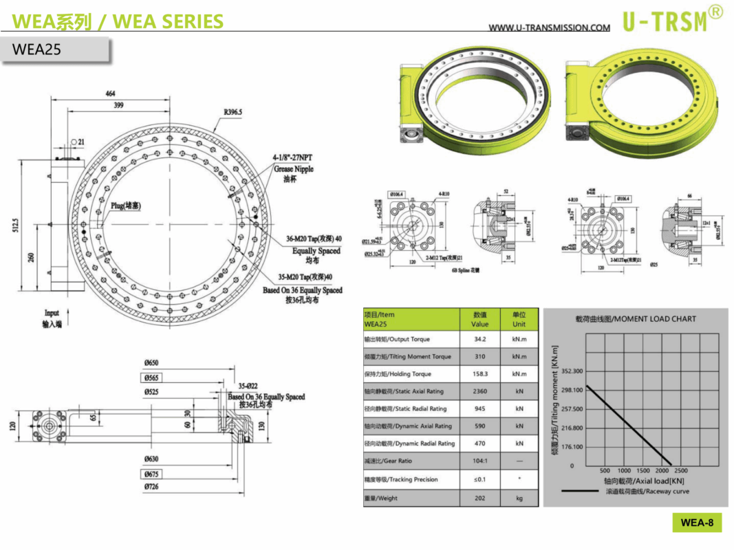 3D модель Редуктор поворотный червячный U-TRSM WEA25